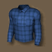 Modrá kostkovaná košile